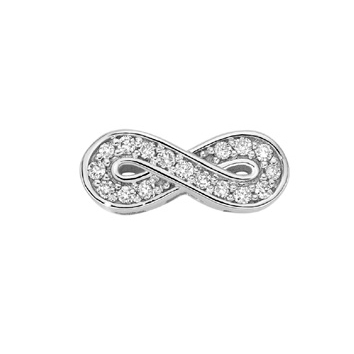 ELEMENTS - Infinito grande in oro bianco e diamanti