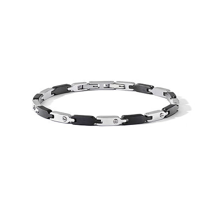 COMETE -  Bracciale in Acciaio e Pvd Nero