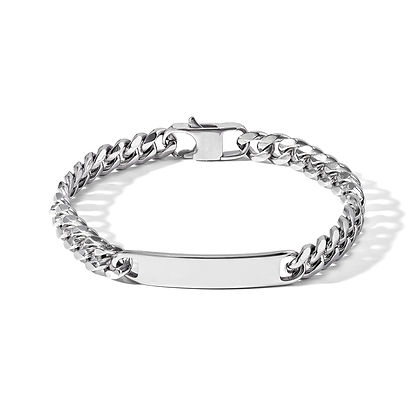 COMETE - Bracciale Catena con targhetta