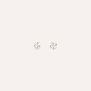 STROILI ORO - Orecchini Lobo Punto Luce Bon Ton Oro 9Kt  Giallo Cubic Zirconia