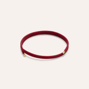 STROILI ORO - Choker Magnetico Cordino Burgundy e Acciaio Dorato