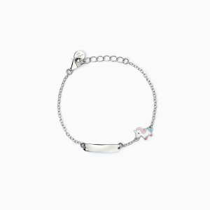MABINA - Bracciale personalizzabile in argento con unicorno