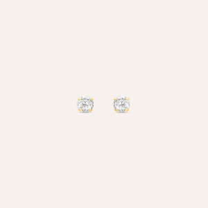 STROILI ORO - Orecchini Lobo Punto Luce Bon Ton Oro 9Kt Giallo Cubic Zirconia